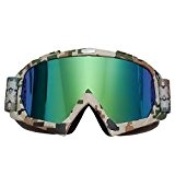 JOLIN Lunettes de protection cyclisme Moto Cross Scooter Ski Snowboard Goggles Glasses Eyewear (Camo frame,tinted lens)