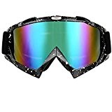 JOLIN Lunettes de protection cyclisme Moto Cross Scooter Ski Snowboard Goggles Glasses Eyewear (Dots frame,tinted lens)