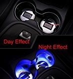 K-Bright New Car Styling Solar Coasters-Universal Solar Powered Waterproof Auto Bottle Drinks LED Coaster Car Interior Decoration Light Cup Mat ...