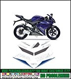 Kit adesivi decal stickers YAMAHA R125 YZF 2013 BLUE (ability to customize the colors)