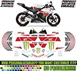 Kit adesivi decal stickers YAMAHA R125 YZF YART (ability to customize the colors)