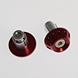 Kit Embouts Guidon 13&17mm Scooter Moto Equilibrage Universel rouge