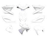 Kit habillage/carénage blanc mat 9 pièces pour Aerox, Nitro