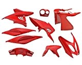 Kit habillage/carénage rouge 9 pièces pour Aerox, Nitro
