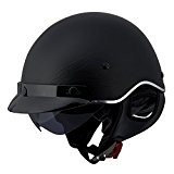 LS2 SC3 Flaming Eagle Half Helmet with Sunshield (Matte Black, Small) by LS2 Helmets