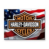 Magnet Harley Davidson Drapeau US