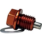 Magnetic drain plug zip-ty orange ktm - dp108 - Moose racing 09200046