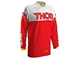 Maillot Cross THOR Phase Hyperion - Enfant - Rouge / Blanc - Taille XS