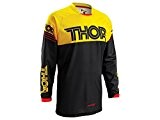 Maillot Cross THOR Phase Hyperion - Noir / Jaune - Taille M