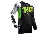 Maillot Cross THOR Pulse Aktiv - Lime / Noir - Gamme 2017 - Taille XL
