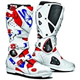 MFIRE2SRS ROBIBL - Sidi Crossfire 2 SRS Motocross Boots 45 White/Red/Blue (UK 10.5)