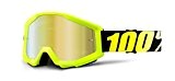 Motocross Lunettes Cross or jaune fluo 100% Strata Fluo Jaune Lunettes de soleil masque Quad ATV MX SX Cross Offroad ...