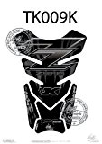 Motografix Series Z Protège réservoir finition gel 3D pour Kawasaki Z750 / Z1000 Noir