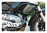 MotorbikeComponents, Kit Tank Protection Tubular and crash Bar en Iron Black Painted - BMW R 1200 GS/Adventure 2010