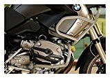 MotorbikeComponents, Kit Tank Protection Tubular and crash Bar en Iron Silver Painted - BMW R 1200 GS/Adventure 2005