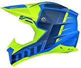 MT Casque de moto-cross Synchrony Spec Gloss Bleu/vert fluo M Bleu et vert