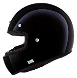 Nexx XG 100 rétro Full Face casque de moto - Noir brillant épuré