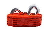 niceeshop(TM) 4M 3 Tonnes de Voitures de Remorquage Câble de Remorquage Sangle Corde avec Crochets