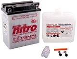 NITRO YB12A-B WA -N- Batterie Moto Ouvert avec Pack Acide