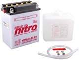 NITRO YB12AL-A2 WA -N- Batterie Moto Ouvert avec Pack Acide