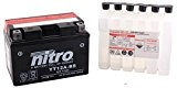 NITRO YT12A-BS -N- Batterie Moto AGM Ouvert avec Pack Acide