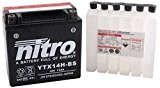 NITRO YTX14H-BS -N- Batterie Moto AGM Ouvert avec Pack Acide HP
