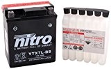 NITRO YTX7L-BS -N- Batterie Moto AGM Ouvert avec Pack Acide