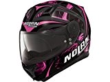 Nolan N87 LEDlight Casque intégral de moto En polycarbonate Avec système de communication N-com - Rose/noir brillant