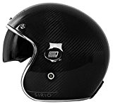 Origine helmets 202587023100702 Sirio style casque jet en fibre de carbone, gris, XS