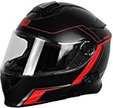 Origine helmets 204271727100106 Delta Motion médaillon Matt Casque avec Bluetooth intégré, rouge, XL