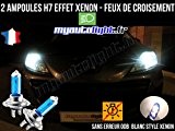 Pack ampoules H7 blanc xenon feux croisement-code pour PEUGEOT 207