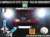 Pack ampoules H7 blanc xenon feux croisement-code pour RENAULT CLIO 4