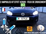 Pack ampoules H7 blanc xenon feux croisement-code pour Volkswagen Golf 6