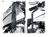 Paire de couvre poignées en cuir moto custom