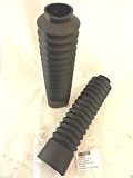 Paire de soufflets cache-poussière pour fourche, diamètre 32/55 mm, longueur 250 mm, en caoutchouc noir
