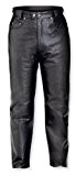 Pantalon Cuir 5 Poches Jeans Moto Motard Custom Disco Trousers noir 32