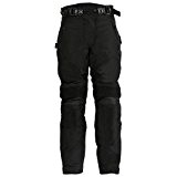 Pantalon de moto renforcé homologué CE - femme - tissu Cordura imperméable - noir uni - W28 - UK 8 ...
