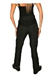 Pantalon moto Jazz - thermique/imperméable - renforts CE - femme - noir - taille 38