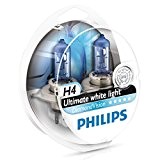 Philips Lot de 2 ampoules de phare H4 Diamond Vision
