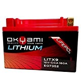 Pile lithium oKYAMI lITX9/YTX9-BS/Ytr9-bs pour Honda Quad TRX EX sportrax 400 1999/2000