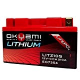 Pile lithium oKYAMI lITZ10S/YTZ10S/ytx12-bs/yTX12 A-bS pour Honda CBF 1000 2006