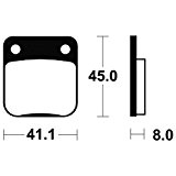 Plaquettes de frein bendix mo36 métal fritté - Bendix 380364