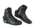 PRO Première en cuir véritable moto blindé pour moto bottes courtes cheville Protection de coffre antidérapant chaussures sport Racing | ...