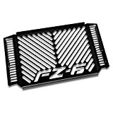 Protections radiateur Yamaha FZ6 S2/ Fazer S2 07-10 Inox noir logo