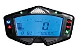Rennsportshop Reisinger KOSO DB 03 Compteur moto digital homologué racing avec affichage compte-tours, vitesse, clignotant, niveau d'essence, horloge, shift-light, ordinateur ...