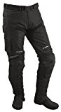 Roleff Racewear Pantalon Moto Textile/Mesh et Cuir, Noir, L