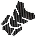 Ryde Tapis Protecteur 4 Pieces Universel pour Réservoir de Moto - Effet Fibre de Carbone