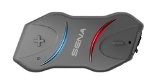 Sena 10R-10 Casque Bluetooth et Intercom Discret pour Moto avec Handlebar Remote compris, Noir