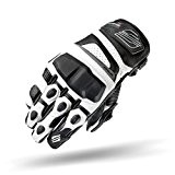 Shima XRS, D'été Protecteur Cuir Sport Classique Écran Tactile Gants Moto (S-XXL), Blanc, Taille:S