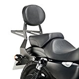 Sissy Bar + Porte Baggage Harley Davidson Sportster 1200 Custom (XL 1200 C) 11-16 Customacces noir